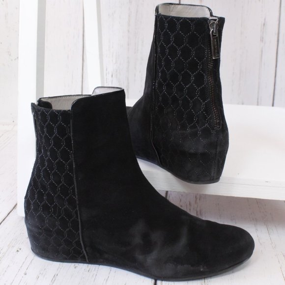 Aquatalia Shoes - Aquatalia Black Suede Booties